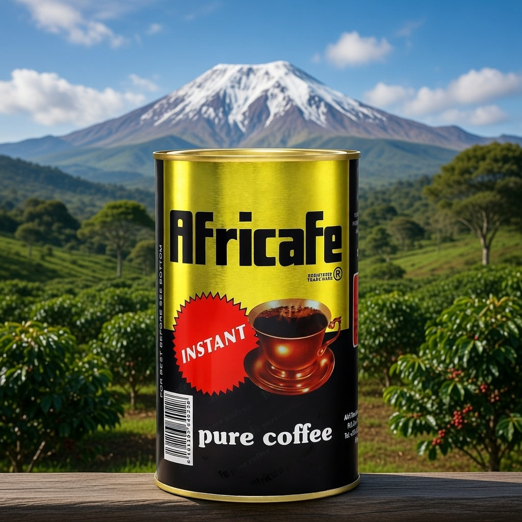 Africafe Premium Instant Coffee | Smooth Low Acid Tanzanian Gold (250g Pantry Tin)