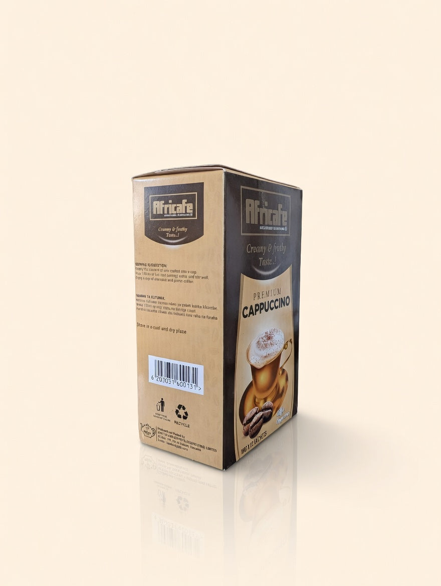 Africafe Premium Instant Cappuccino Mix | 2-Pack Value Box (24 Sachets