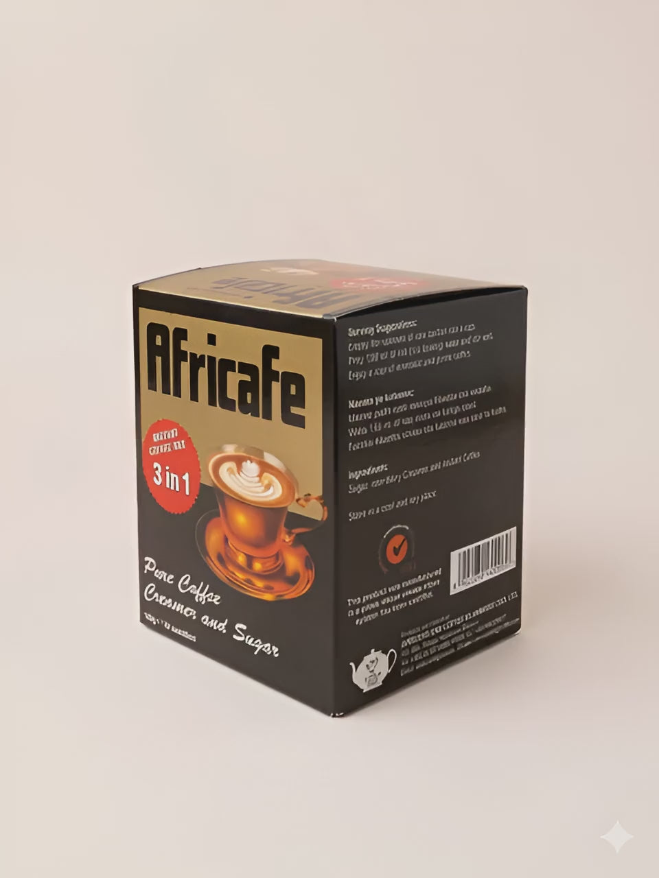 Africafe Premium 3-in-1 Instant Coffee Mix | Sweet & Creamy Tanzanian Brew (10 Sachets)