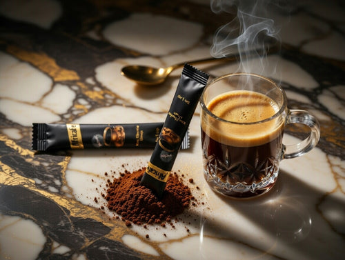 Africafe Premium Instant Coffee Packets | Low Acid Tanzanian Travel Sticks (25-Pack)